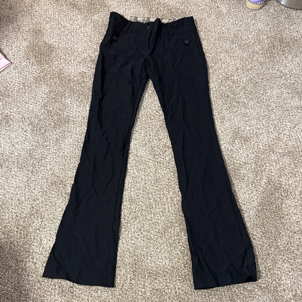 Black Boot-Cut Flare Pants — Classic Everyday Style
